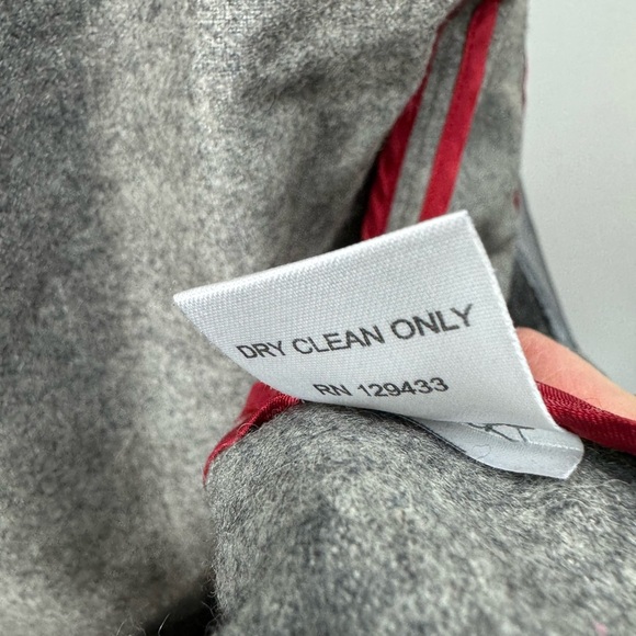 Sinclaire 10 Size Medium Gray Wool Blend Ruffle Coat Jacket Winter Festival - Picture 10 of 11